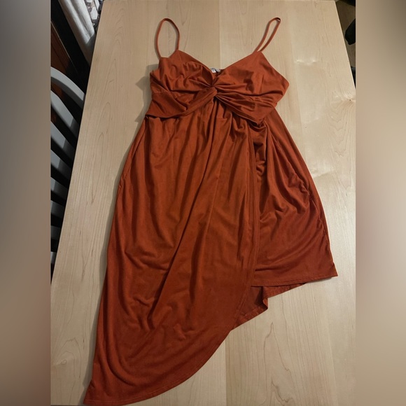 Charlotte Russe Dresses & Skirts - Burnt Orange High/Low Dress